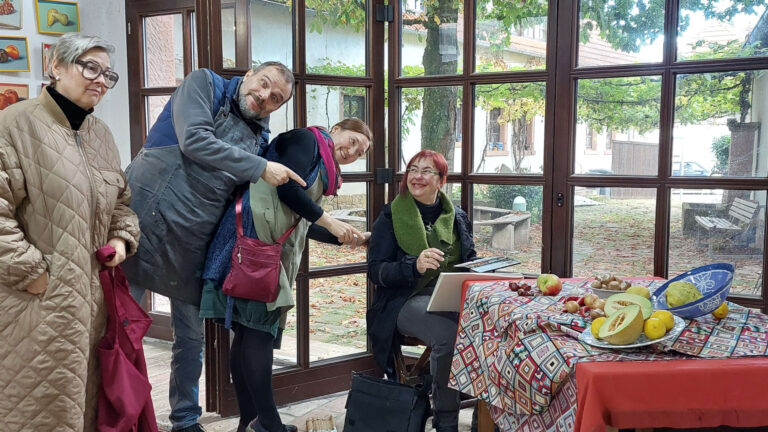 Auch Humor darf bei den offenen Ateliers nicht fehlen